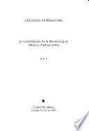 La consolidación de la democracia en México y América Latina
