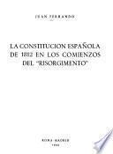 La constitución española de 1812 en los comienzos del Risorgimento