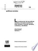 La construcción de las políticas sociales en Ecuador durante los años ochenta y noventa