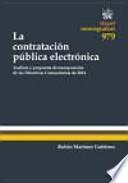 La Contratación Pública Electrónica: Análisis y propuesta de transposición de las Directivas Comunitarias de 2014