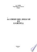 La crisis del siglo III en la Bética