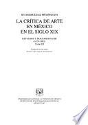 La crítica de arte en México en el siglo XIX