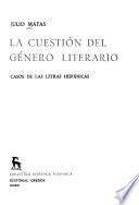 La cuestión del género literario