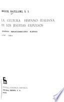 La cultura hispano-italiana de los jesuitas expulsos