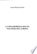 La desamortización en Talavera de la Reina