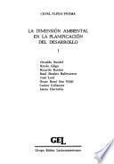 La Dimensión ambiental en la planificación del desarrollo
