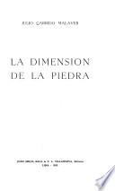 La dimensión de la piedra