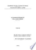 La división eclesiástica en la Nueva España