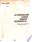 La educación como agente económico