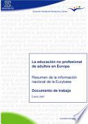 La educación no profesional de adultos en Europa
