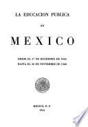 La Educación pública en México