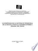 La enseñanza de la lectura en Venezuela