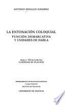 La entonación coloquial