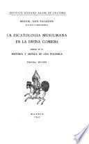 La escatología musulmana en la Divina Comedia