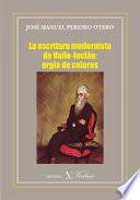 La escritura modernista de Valle-Inclán