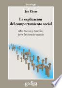 La explicación del comportamiento social