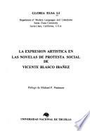 La expresión artística en las novelas de protesta social de Vicente Blasco Ibáñez