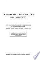 La filosofia della natura nel Medioevo