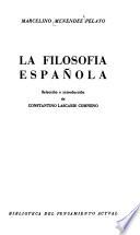 La filosofía española
