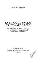La física de causas en Leonardo Polo