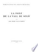 La font de la Vall de Segó