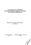 La formación de formadores en educación media y básica en los países del Convenio Andrés Bello