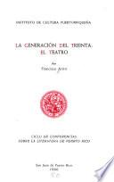 La generación del treinta: el teatro