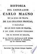 La Historia del Emperador Carlo Magno