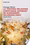 La «Historia Religionis Christianae Japoniae» de Alessandro Valignano (1601)