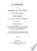 La ideología; ó, Tratado de las ideas y de sus signos