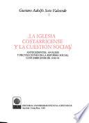 La iglesia costarricense y la cuestión social