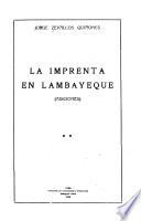 La imprenta en Lambayeque