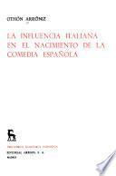 La influencia italiana en el nacimiento de la comedia española