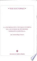 La información contable externa de los fondos de pensiones, normativa externa[