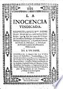 La Inocencia vindicada. Respuesta a un papel contra el libro de la vida interior de Juan de Palafox y Mendoza
