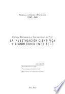 La Investigación Científica y Tecnológica en el Perú