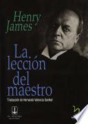 La lección del maestro