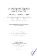 La lexicografía hispánica ante el siglo XXI