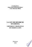 La Ley de divorcio en España