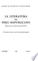 La literatura del Peru republicano