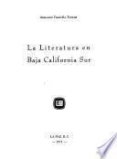 La literatura en Baja California Sur