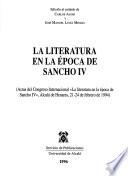 La literatura en la época de Sancho IV