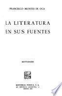 La literatura en sus fuentes