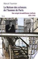 La maison des sciences de l'homme de Paris