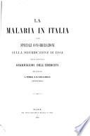 La malaria in Italia
