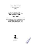 La metáfora en la poesía hispánica (1885-1936)