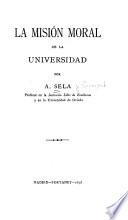 La misión moral de la universidad