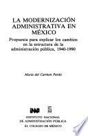 La modernización administrativa en México