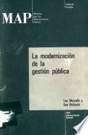 La modernización de la gestión pública