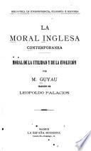 La moral inglesa contemporanea